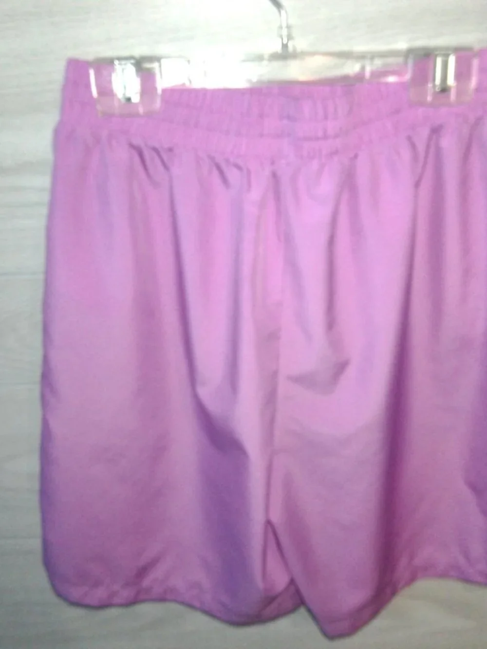 Nike Shorts Unisex Kids Size XL Magenta Purple Elastic Waist, Drawstring Defect